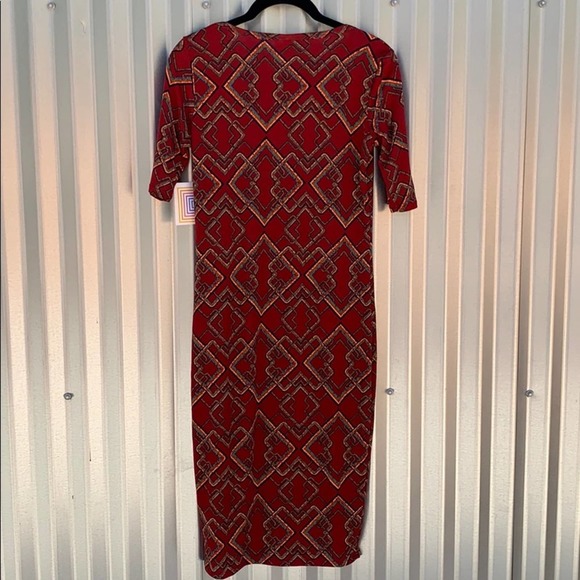 NWT Lularoe Julia Print Dress XS - Picture 7 of 7